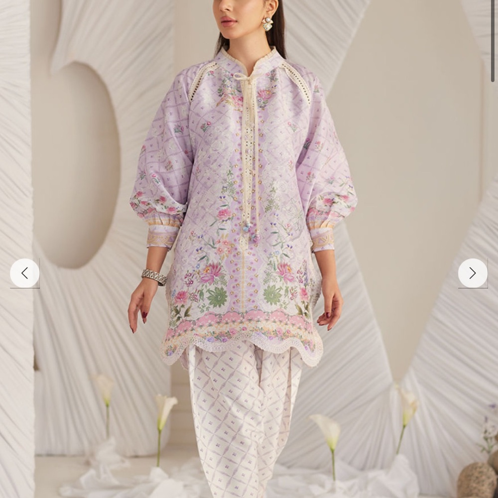 NEW Farah Talib Aziz Kira lavender outfit M